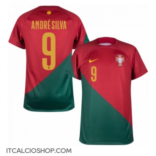 Portogallo Andre Silva #9 Prima Maglia Mondiali 2022 Manica Corta